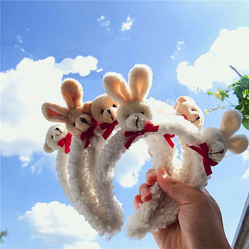 HeadBand Cute Bear Cartoon Rabbit Lamb Scrunchies for Girls Bow White Plush Animals 2020 Trend Hair Accessories Fashion Gifts
HeadBand Cute Bear Cartoon Rabbit Lamb Scrunchies for Girls Bow White Plush Animals 2020 Trend Hair Accessories Fashion Gifts