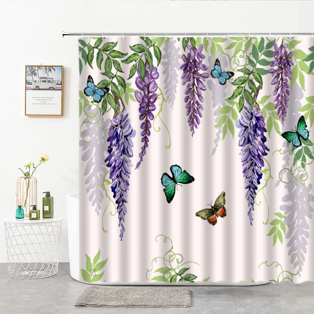 Hand Painted Plant And Flower Shower Curtain Polyester Fiber Bath Curtain 3D Printed Home Bathroom Decor Curtains Bath Screen
Hand Painted Plant And Flower Shower Curtain Polyester Fiber Bath Curtain 3D Printed Home Bathroom Decor Curtains Bath Screen