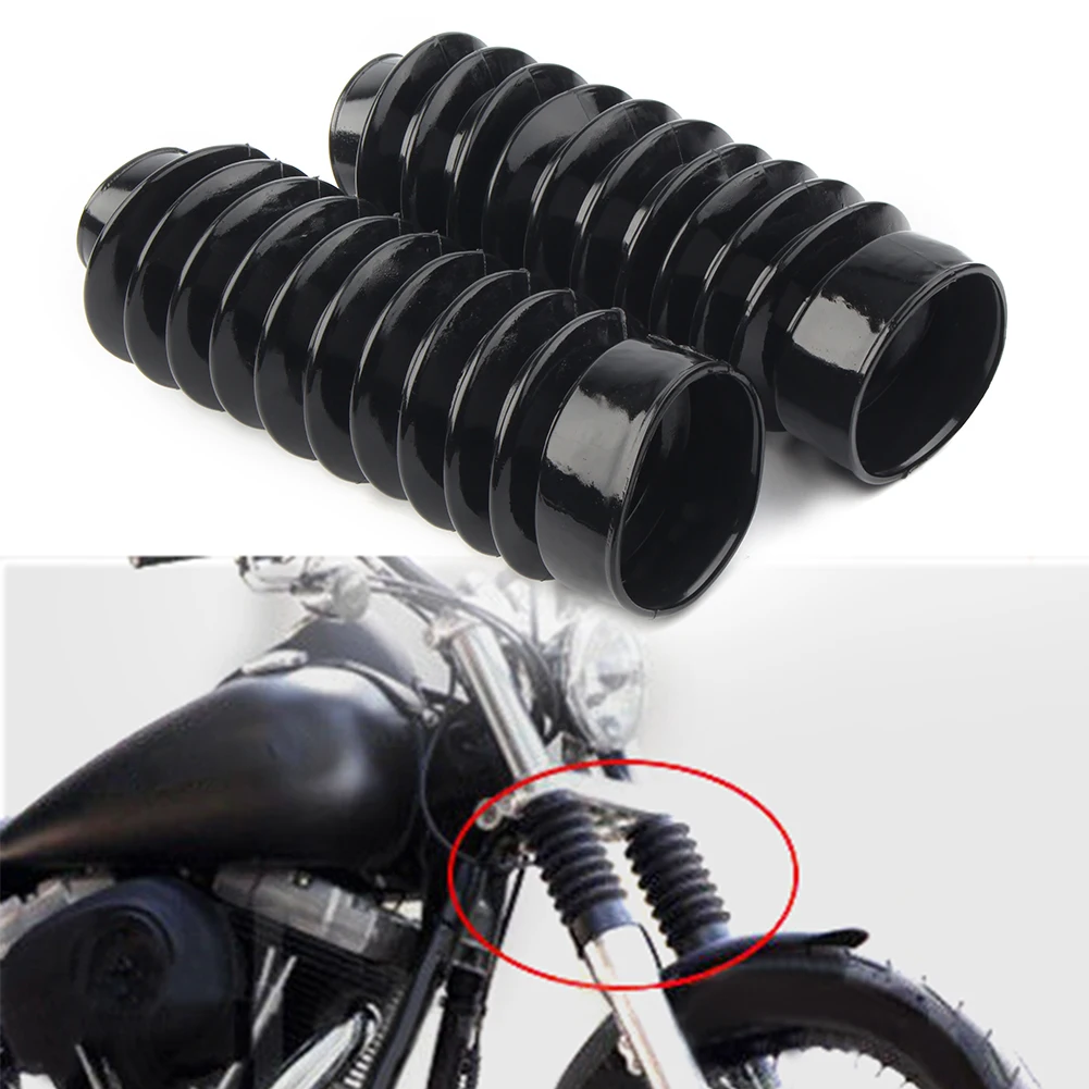 2Pcs Motorcycle Fork Front Gaiters Gators Boot Shock Absorber For Harley Dyna 49mm hole Universal 
2Pcs Motorcycle Fork Front Gaiters Gators Boot Shock Absorber For Harley Dyna 49mm hole Universal