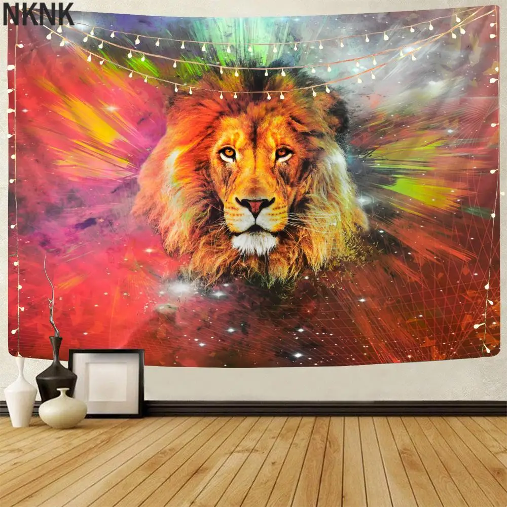 NKNK Brand Lion Tapiz Animal Wall Tapestry Colorful Tenture Mandala Painting Home Tapestrys Wall Hanging Boho decor Premium
NKNK Brand Lion Tapiz Animal Wall Tapestry Colorful Tenture Mandala Painting Home Tapestrys Wall Hanging Boho decor Premium