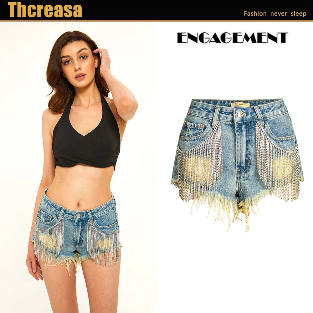 ENGAGEMENT 2021 Trafaluc Za Summer nightclub panty tassel hip sexy wide leg drill chain denim shorts jean shorts za 2020
ENGAGEMENT 2021 Trafaluc Za Summer nightclub panty tassel hip sexy wide leg drill chain denim shorts jean shorts za 2020