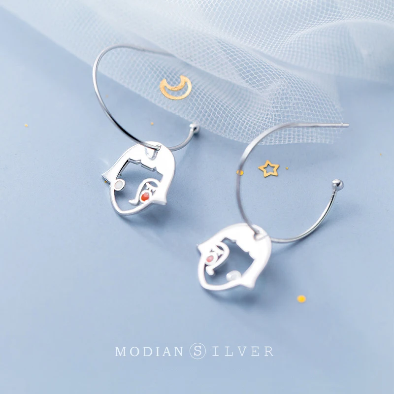 MODIAN новые милые девушки уход за кожей лица обручальные серьги для женщин высокое