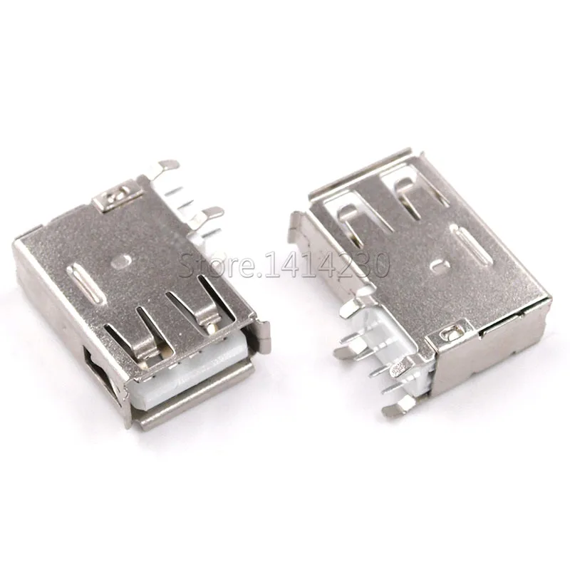 100Pcs USB Type A Female Solder Jacks Connector Side Needle 4P 90 Degree USB Data Interface
100Pcs USB Type A Female Solder Jacks Connector Side Needle 4P 90 Degree USB Data Interface