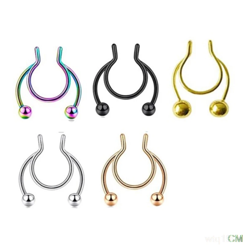 1pcs Nose Ring Fake Septum Nose Hoop Ring Nasal Septum False Nose Ring Piercing Jewelry For Women Nose Clip Fashion
1pcs Nose Ring Fake Septum Nose Hoop Ring Nasal Septum False Nose Ring Piercing Jewelry For Women Nose Clip Fashion