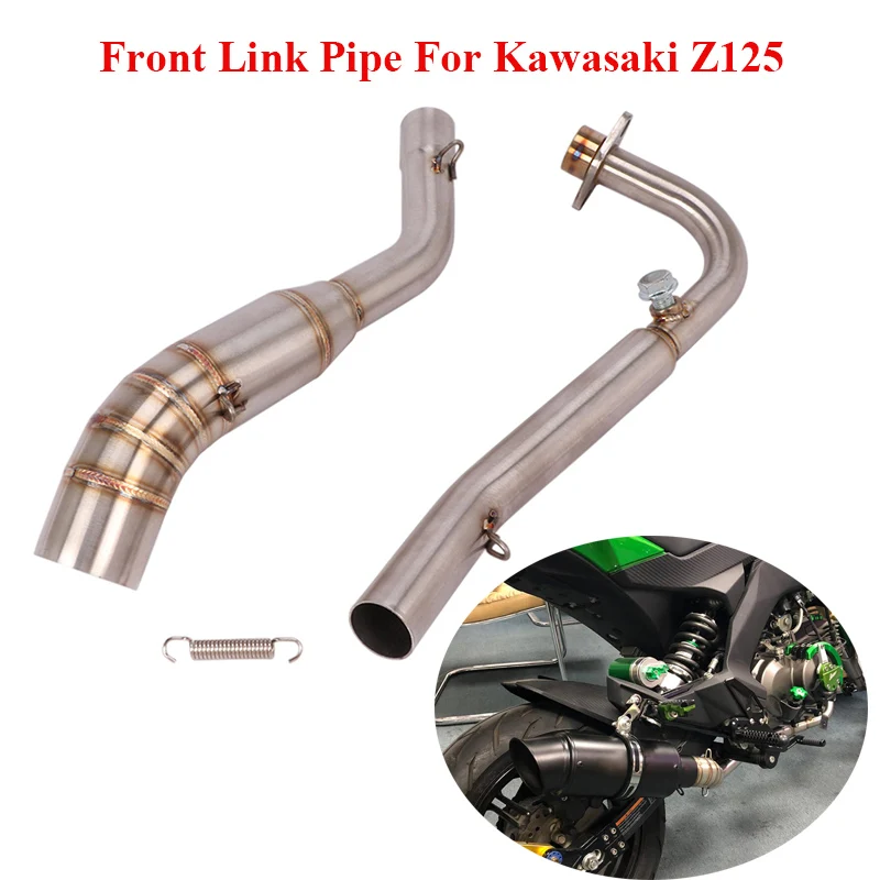 Motorcycle Full Exhaust System Modified Header Front Link Pipe Stainless Steel Tube Slip-On For Kawasaki Z125 Z125 PRO Scooter
Motorcycle Full Exhaust System Modified Header Front Link Pipe Stainless Steel Tube Slip-On For Kawasaki Z125 Z125 PRO Scooter