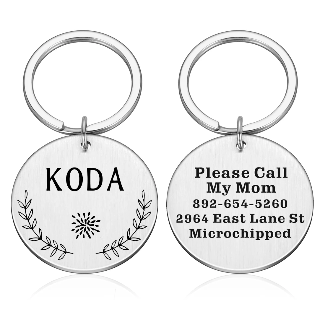 Free Engraved Floral Pet Dog Id Tags Cat Collar Accessories Name For Cat Puppy Dog Tag Pendant Keyring For Mediuum Large Dogs
Free Engraved Floral Pet Dog Id Tags Cat Collar Accessories Name For Cat Puppy Dog Tag Pendant Keyring For Mediuum Large Dogs