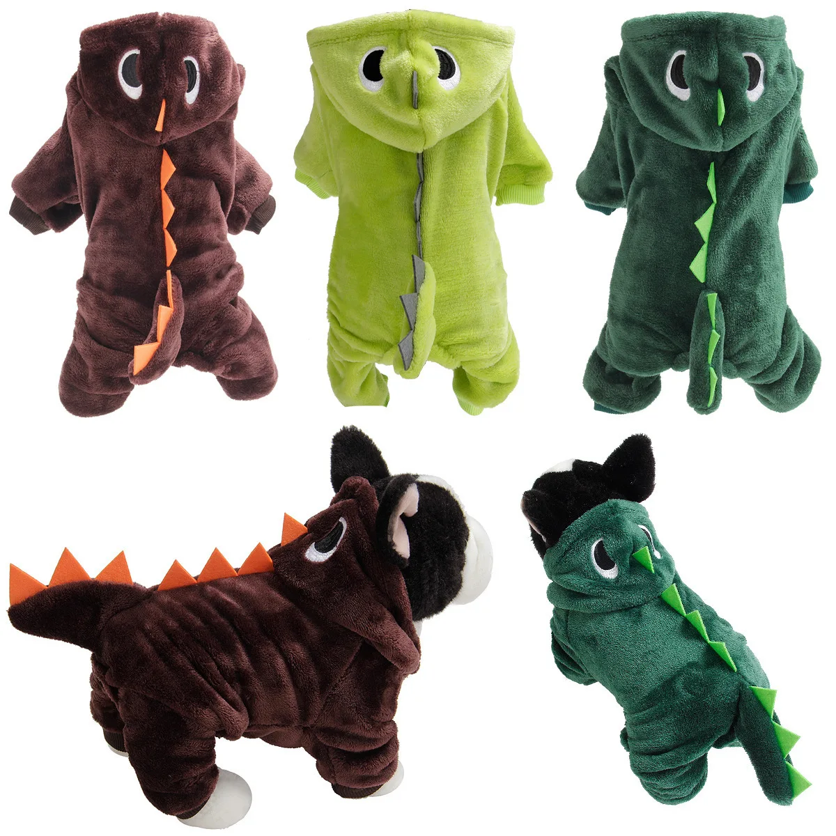 New cute cute pet pet dinosaur transform into Teddy dog clothes autumn and winter coral fleece small dog pet clothes 
New cute cute pet pet dinosaur transform into Teddy dog clothes autumn and winter coral fleece small dog pet clothes