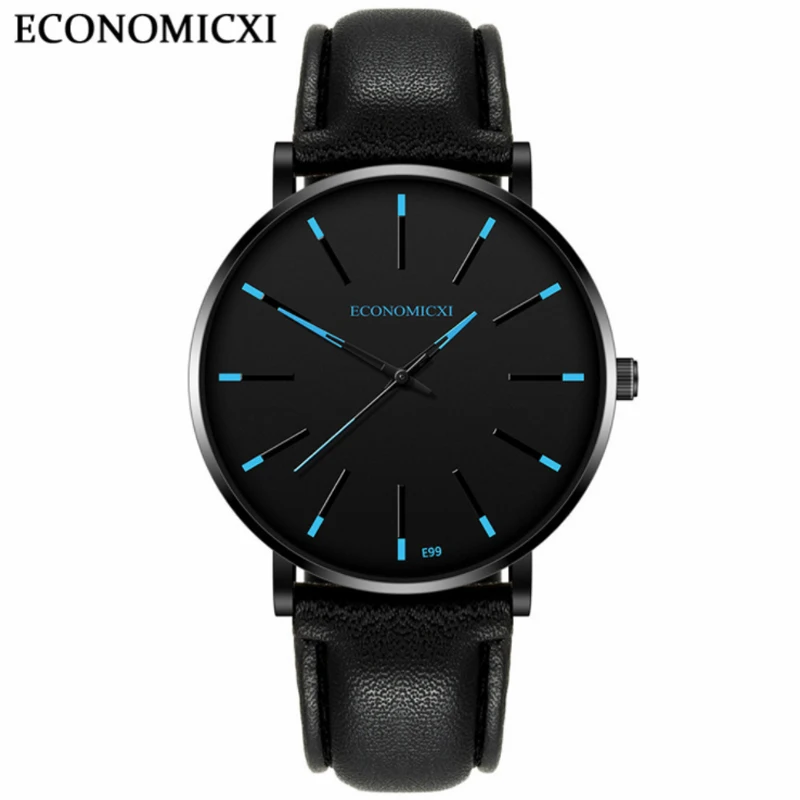 ECONOMICXI Men Watch Simplicity Fashion Luxury Leather Wrist Watch Quartz Clock Casual Sport Men Dress Watches relogio masculino
ECONOMICXI Men Watch Simplicity Fashion Luxury Leather Wrist Watch Quartz Clock Casual Sport Men Dress Watches relogio masculino