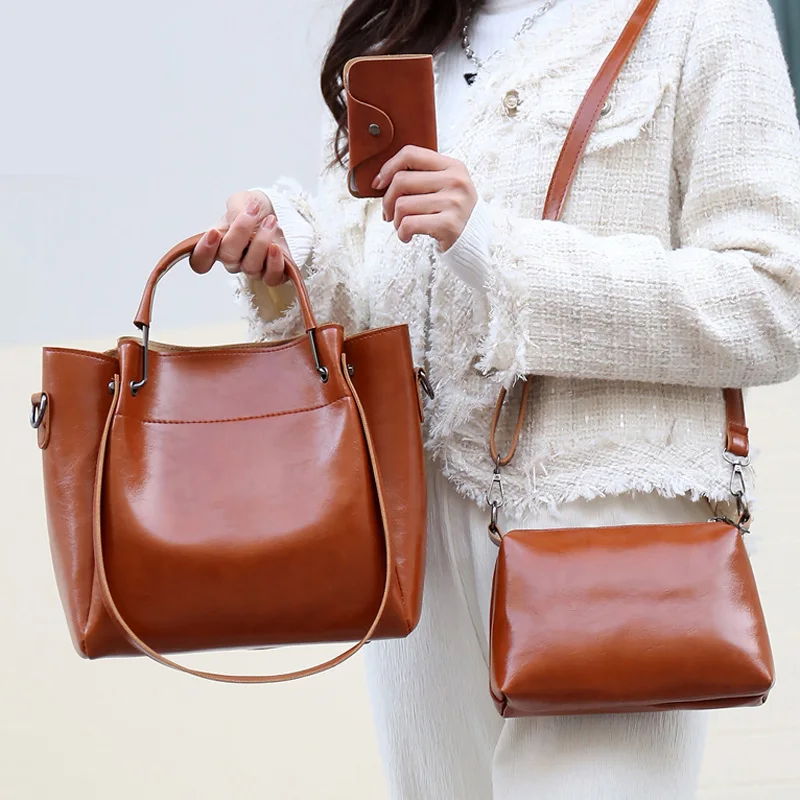 3 Pcs Ladies Quality Leather Shoulder Bags for Women 2022 Luxury Handbags Women Bags Designer Large Capacity Tote Purse
3 Pcs Ladies Quality Leather Shoulder Bags for Women 2022 Luxury Handbags Women Bags Designer Large Capacity Tote Purse