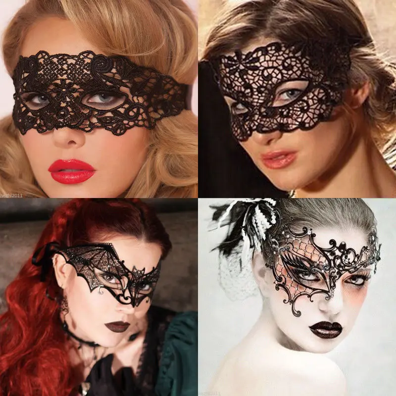 Women Sexy Black Lace Mask Masquerade Party Eye Mask Festival Halloween Cosplay Masks Accessories
Women Sexy Black Lace Mask Masquerade Party Eye Mask Festival Halloween Cosplay Masks Accessories