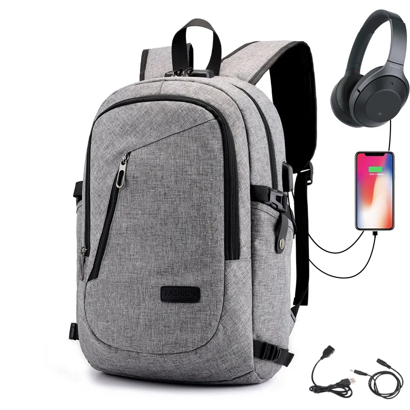 2021 New USB Charging Leisure Backpack Business Backpack Computer Bag Anti-theft Bag Men And Women School Bag Solid Zipper
2021 New USB Charging Leisure Backpack Business Backpack Computer Bag Anti-theft Bag Men And Women School Bag Solid Zipper