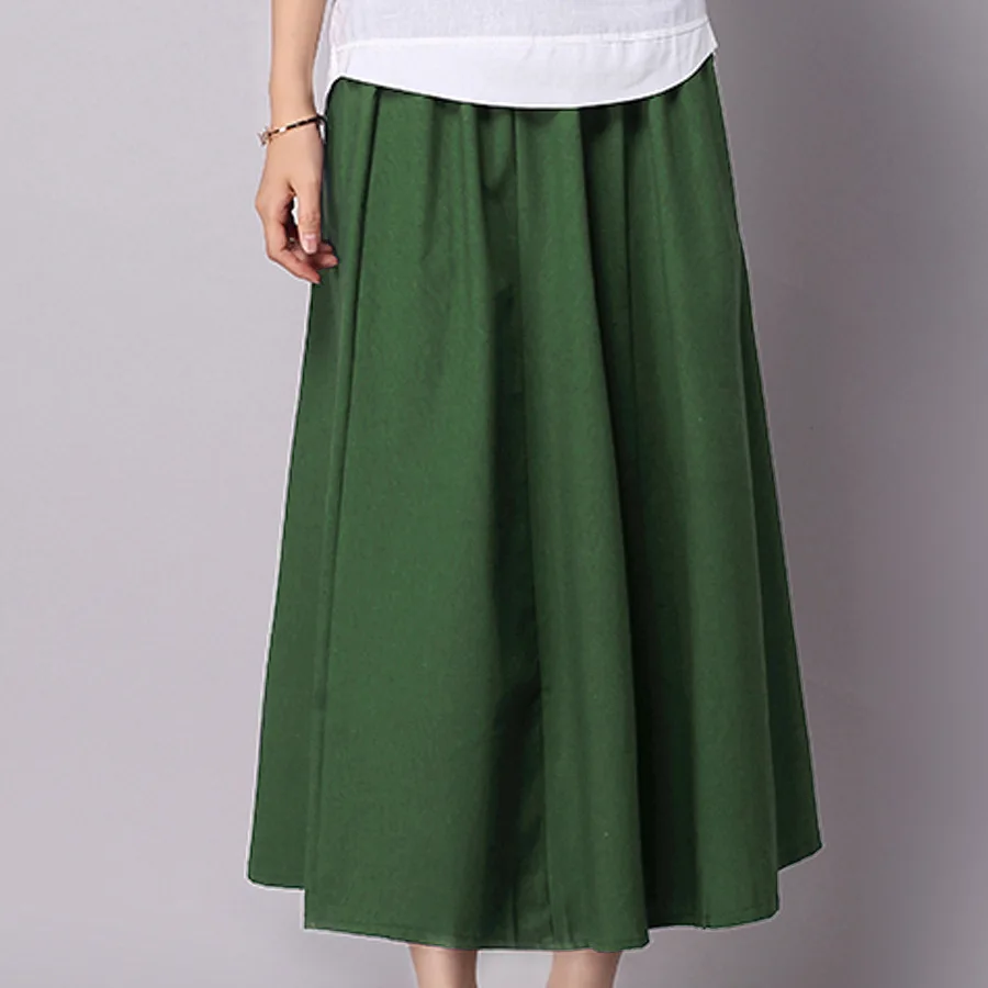 Women Autumn Long Skirt Bottoms Maxi Skirts Vintage Ladies Fashion Pleated Flared Korean Wrap Style Skirt
Women Autumn Long Skirt Bottoms Maxi Skirts Vintage Ladies Fashion Pleated Flared Korean Wrap Style Skirt