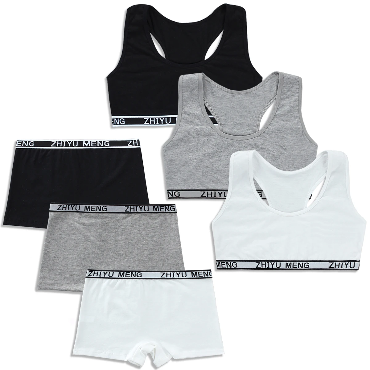 Cotton Girls Bra And Panty Sets Teenage Girls Cotton Padded Training Bra+Panties Kids Sports Bra Panties Underwear 8-18Years Old
Cotton Girls Bra And Panty Sets Teenage Girls Cotton Padded Training Bra+Panties Kids Sports Bra Panties Underwear 8-18Years Old