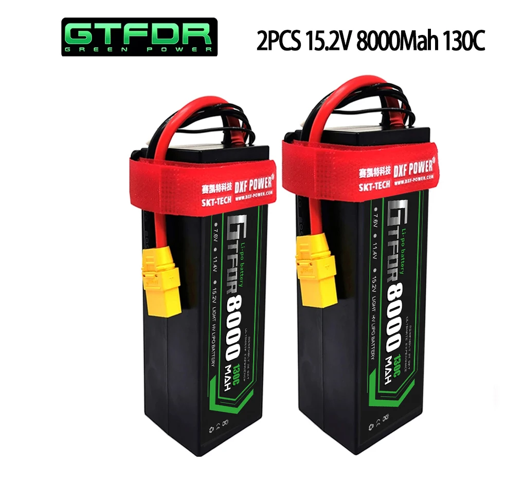 GTFDR 2PCS Lipo Battery 3S 4S 11.1v 14.8V 15.2V 6200mAh 6500mAh 8000mAh 8400mAh 60C 120C 100C 200C 110C 130C 140C For 1/8 buggy
GTFDR 2PCS Lipo Battery 3S 4S 11.1v 14.8V 15.2V 6200mAh 6500mAh 8000mAh 8400mAh 60C 120C 100C 200C 110C 130C 140C For 1/8 buggy