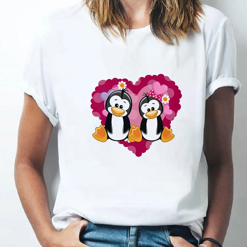 Fashion T shirt Women Kawaii penguin Print Graphics Top Summer Short sleeve Tshirt Female Tee Shirt Femme Ladies Clothes T-shirt
Fashion T shirt Women Kawaii penguin Print Graphics Top Summer Short sleeve Tshirt Female Tee Shirt Femme Ladies Clothes T-shirt