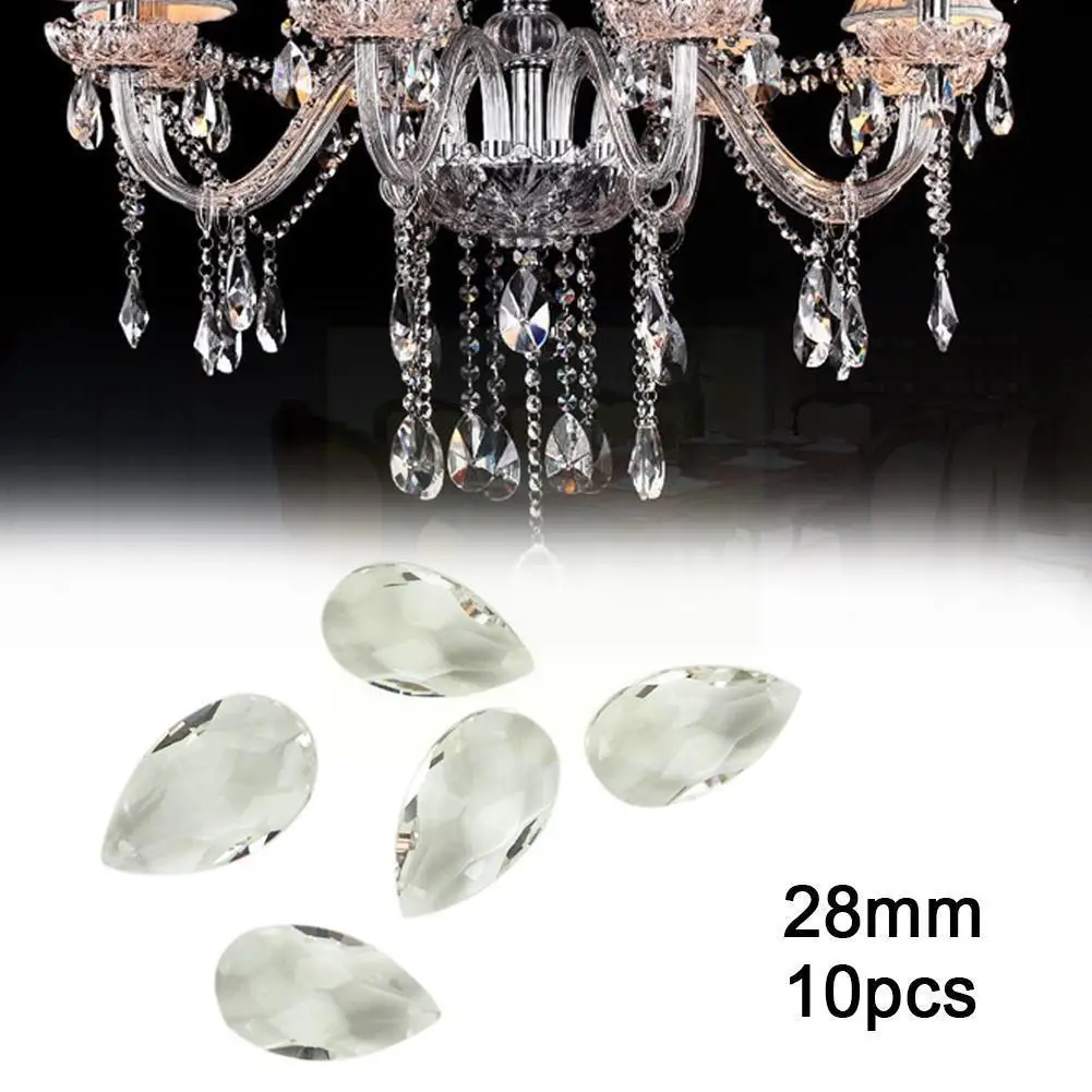 10 Pcs Clear Glass Crystal Prisms Pendants Chandeliers 28mm Lighting Lamp Lustres Ornament Rainbow Drops Parts V9q2
10 Pcs Clear Glass Crystal Prisms Pendants Chandeliers 28mm Lighting Lamp Lustres Ornament Rainbow Drops Parts V9q2