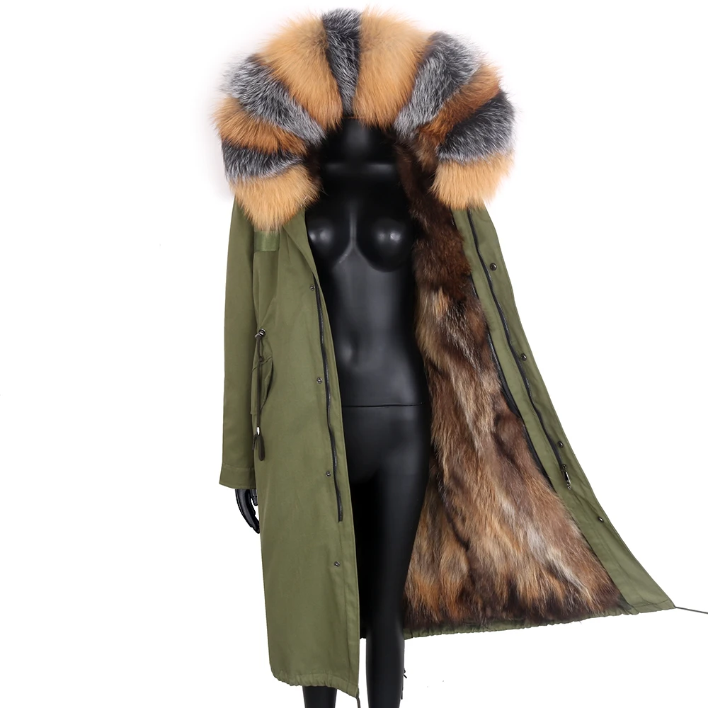 Women X-Long Parka Winter Coat Waterproof Thick Warm Real Fox Fur Liner Big Natural Raccoon Fur Collar Hood Female Parka
Women X-Long Parka Winter Coat Waterproof Thick Warm Real Fox Fur Liner Big Natural Raccoon Fur Collar Hood Female Parka