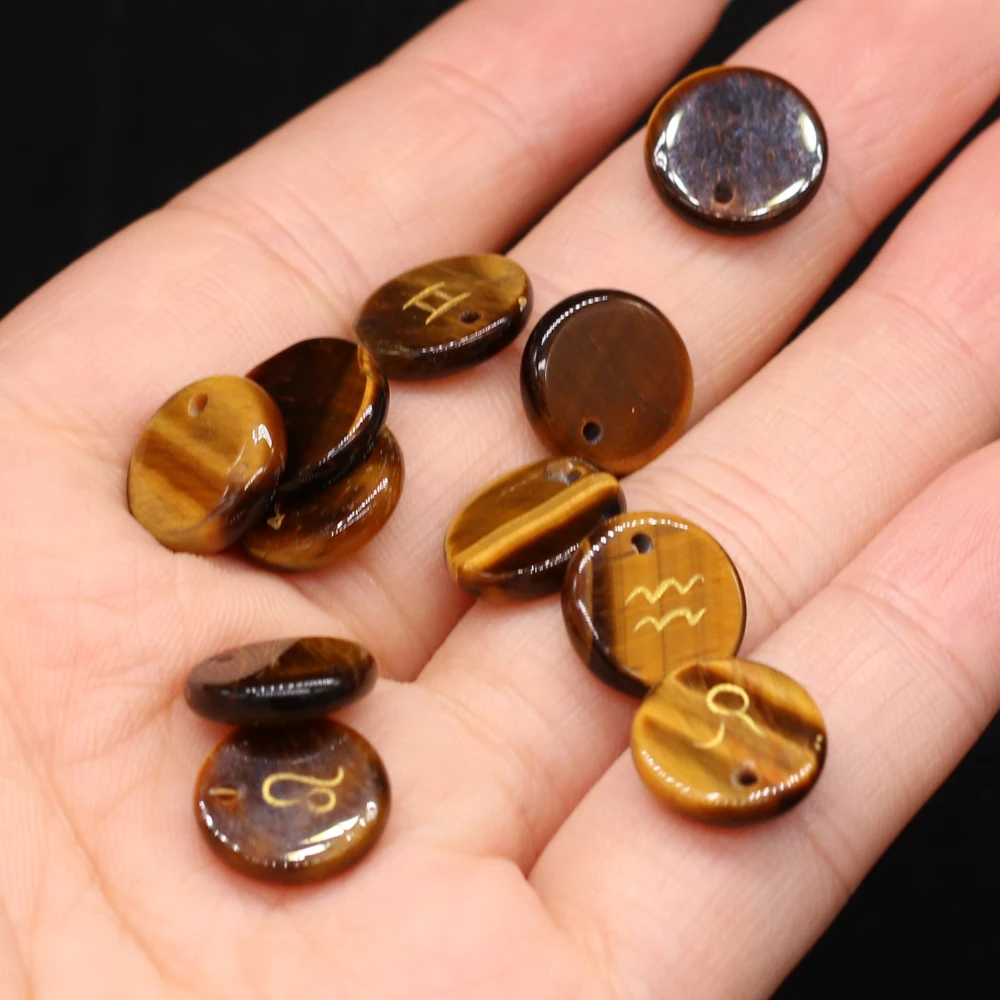 12 PCS Natural Semi-precious Beads Circular Holes Tiger Eye Stone for DIY Jewelry Making Necklace Bracelet Gift Accessories
12 PCS Natural Semi-precious Beads Circular Holes Tiger Eye Stone for DIY Jewelry Making Necklace Bracelet Gift Accessories