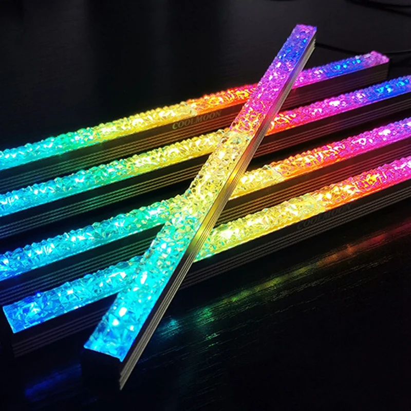 COOLMOON Computer 5V/4pin алюминиевый RGB цветной светильник, ленточный светильник с netic, многоцветный RGB светодиодный светильник
COOLMOON Computer 5V/4pin алюминиевый RGB цветной светильник, ленточный светильник с netic, многоцветный RGB светодиодный светильник