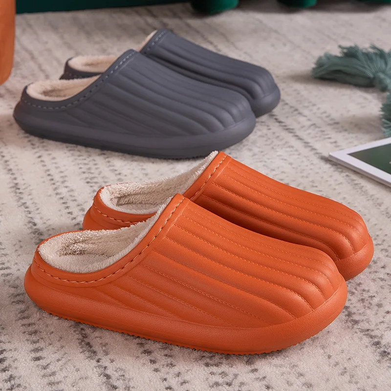 Eva Plush Warmth Waterproof Slippers Women Thick Bottom Winter Indoor Non-Slip Couples Home Men's Home Shoes
Eva Plush Warmth Waterproof Slippers Women Thick Bottom Winter Indoor Non-Slip Couples Home Men's Home Shoes