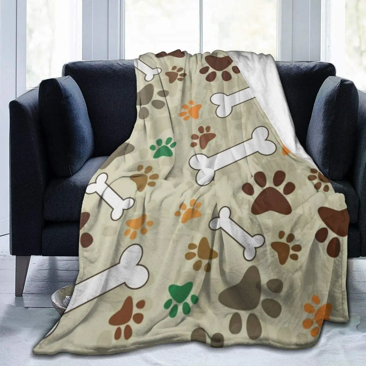 Dog Footprint Mezcla Flannel Plush Soft Throw Blanket for Couch Cozy Lightweight Decorative
Dog Footprint Mezcla Flannel Plush Soft Throw Blanket for Couch Cozy Lightweight Decorative