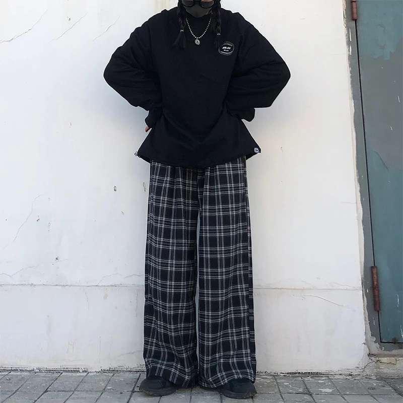 Summer Korean Version Harem Pants Trend All-match Plaid Color Contrast Casual Wide Leg Mid Waist Lazy Wind Hipster Trousers 
Summer Korean Version Harem Pants Trend All-match Plaid Color Contrast Casual Wide Leg Mid Waist Lazy Wind Hipster Trousers