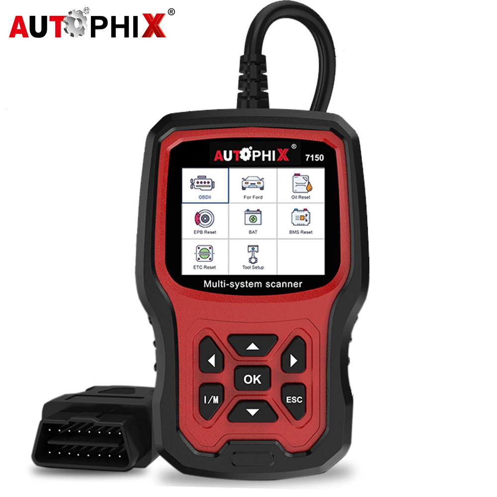 Автомобильный диагностический сканер Autophix 7150, OBD2, считыватель кодов для масла, EPB, ETCS, BMS
Автомобильный диагностический сканер Autophix 7150, OBD2, считыватель кодов для масла, EPB, ETCS, BMS