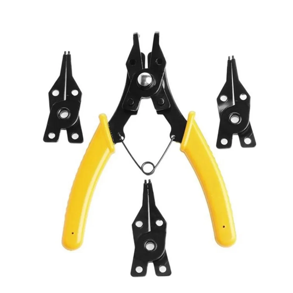 4 IN 1 Multifunctional Snap Ring Plier Multi Repair Tool Multi Crimp Tool Internal External Ring Remover Retaining Circlip Plier
4 IN 1 Multifunctional Snap Ring Plier Multi Repair Tool Multi Crimp Tool Internal External Ring Remover Retaining Circlip Plier
