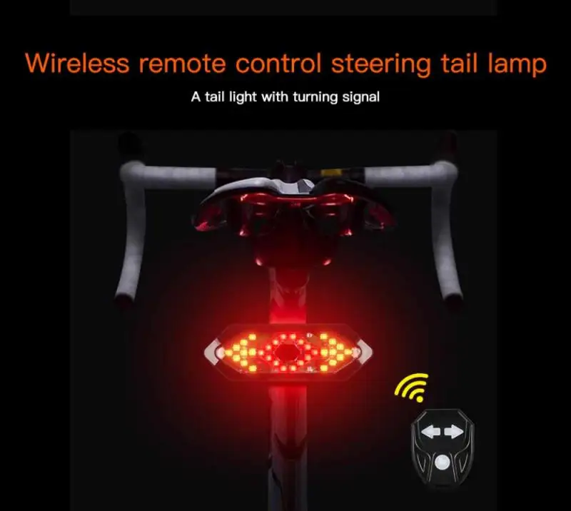 Smart Bicycle Rear Light Wireless Remote Control Turn Signal LED Multiple Lighting Modes Waterproof Auto Brake Sensing Light
Smart Bicycle Rear Light Wireless Remote Control Turn Signal LED Multiple Lighting Modes Waterproof Auto Brake Sensing Light