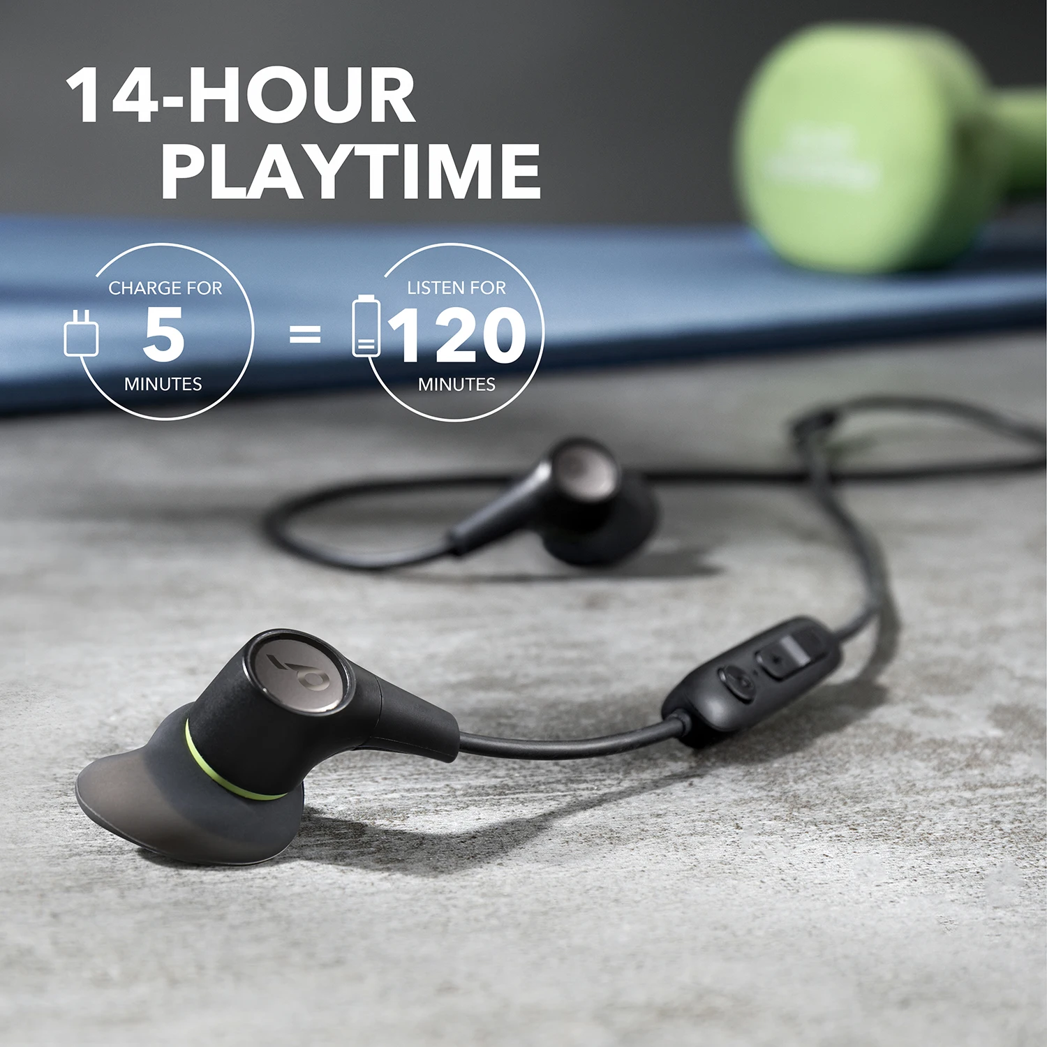 Anker Soundcore Spirit 2 Bluetooth Headphones, Deep Bass, IP67 Waterproof, Dustproof, Sweatproof, AirWings for Secure Fit,
Anker Soundcore Spirit 2 Bluetooth Headphones, Deep Bass, IP67 Waterproof, Dustproof, Sweatproof, AirWings for Secure Fit,