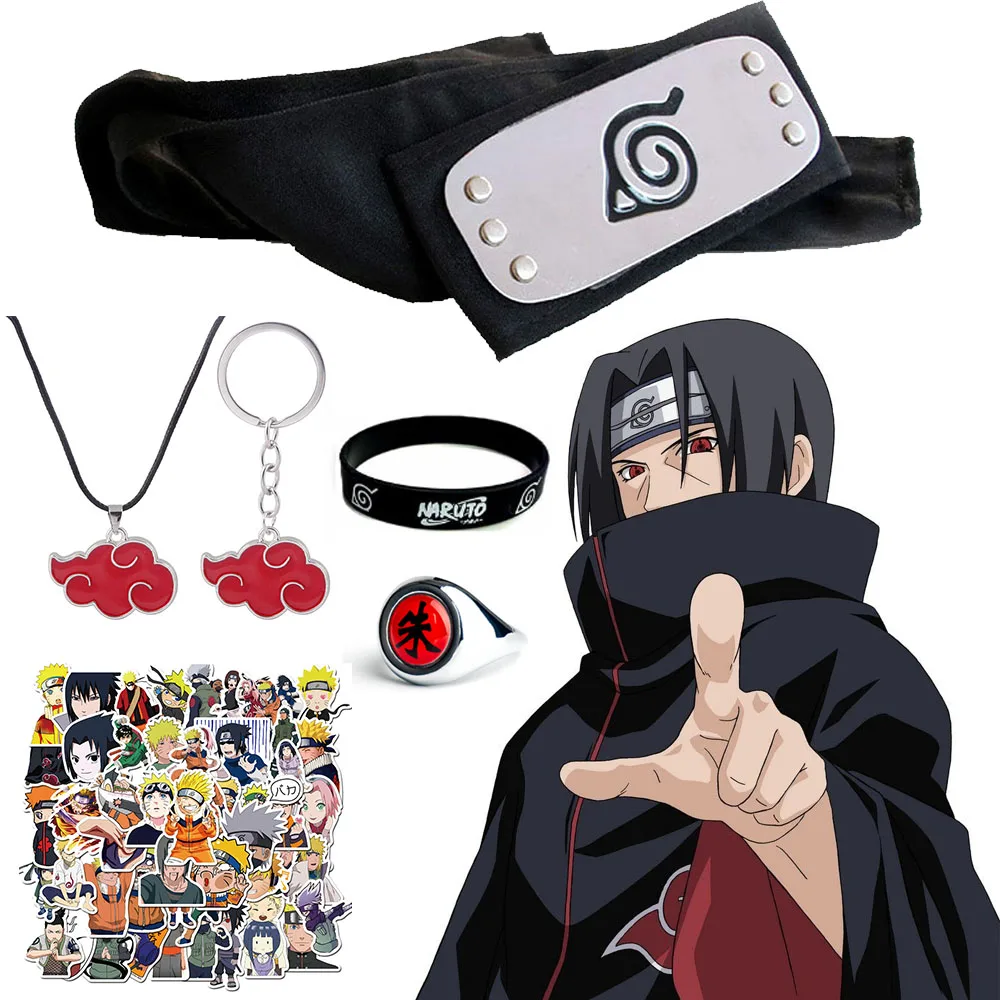 6pcs Naruto Akatsuki Cosplay NARUTO Accessories Headbands Ring Necklace Bracelet Sticker KeyChain Anime Figure Kids Stuff Toy
6pcs Naruto Akatsuki Cosplay NARUTO Accessories Headbands Ring Necklace Bracelet Sticker KeyChain Anime Figure Kids Stuff Toy