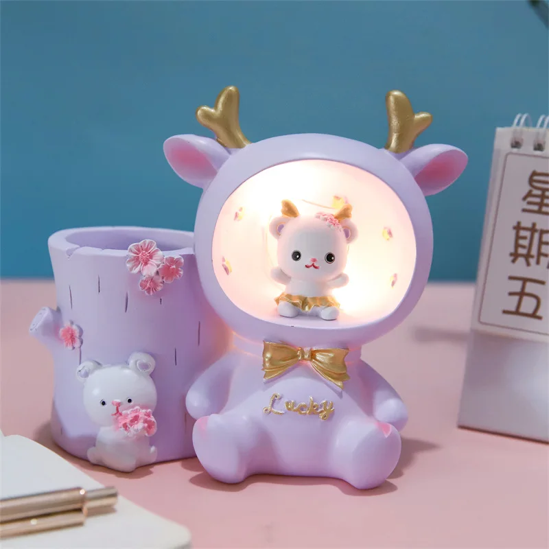 Пуховой светильник с медведем из смолы, Мультяшные украшения из серии «звезсветильник, держатель для ручек, настольное украшение для детск...
Пуховой светильник с медведем из смолы, Мультяшные украшения из серии «звезсветильник, держатель для ручек, настольное украшение для детск...