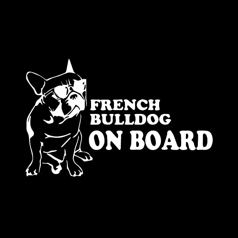 French Bulldog On Board Funny Dog Car Sticker Vinyl Decal Window Decor Black/Silver 16.3X10.2CM
French Bulldog On Board Funny Dog Car Sticker Vinyl Decal Window Decor Black/Silver 16.3X10.2CM