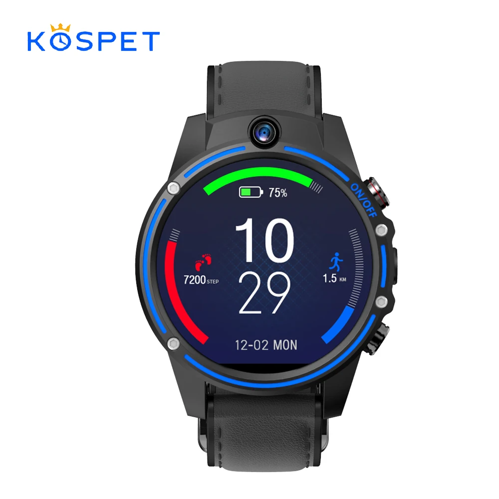 Kospet Vision 4G Network Smart Watch Phone 3GB RAM +32GB ROM Dual Camera IPS Long Standby GPS + GLONASS For iOS 9.0 and Android
Kospet Vision 4G Network Smart Watch Phone 3GB RAM +32GB ROM Dual Camera IPS Long Standby GPS + GLONASS For iOS 9.0 and Android