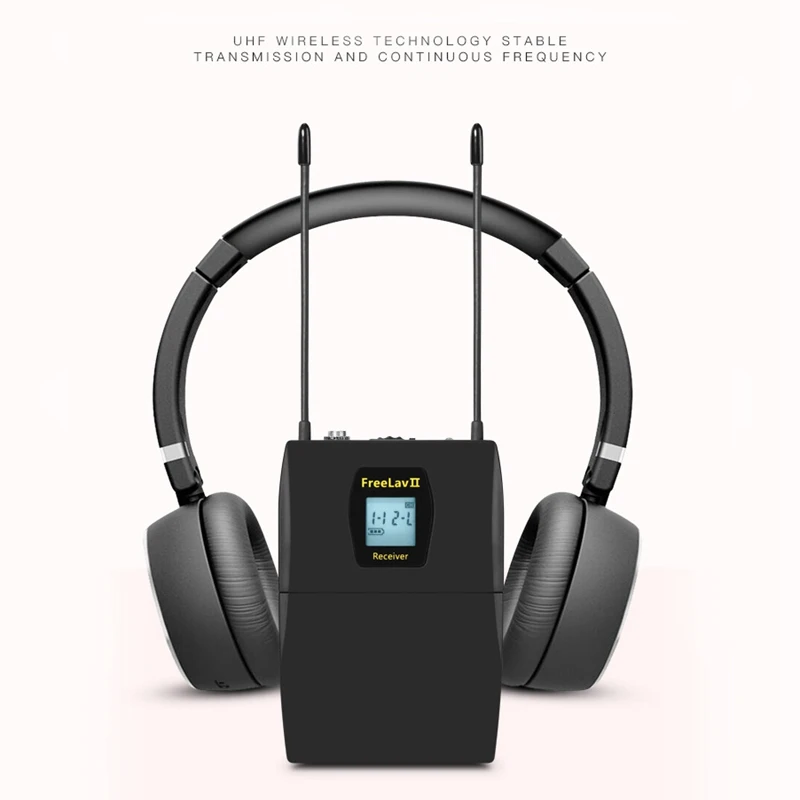 UHF Wireless Lavalier Microphone System with 32 Channels for Canon Nikon Fuji Sony DSLR Cameras, Camcorder, Smartphone
UHF Wireless Lavalier Microphone System with 32 Channels for Canon Nikon Fuji Sony DSLR Cameras, Camcorder, Smartphone