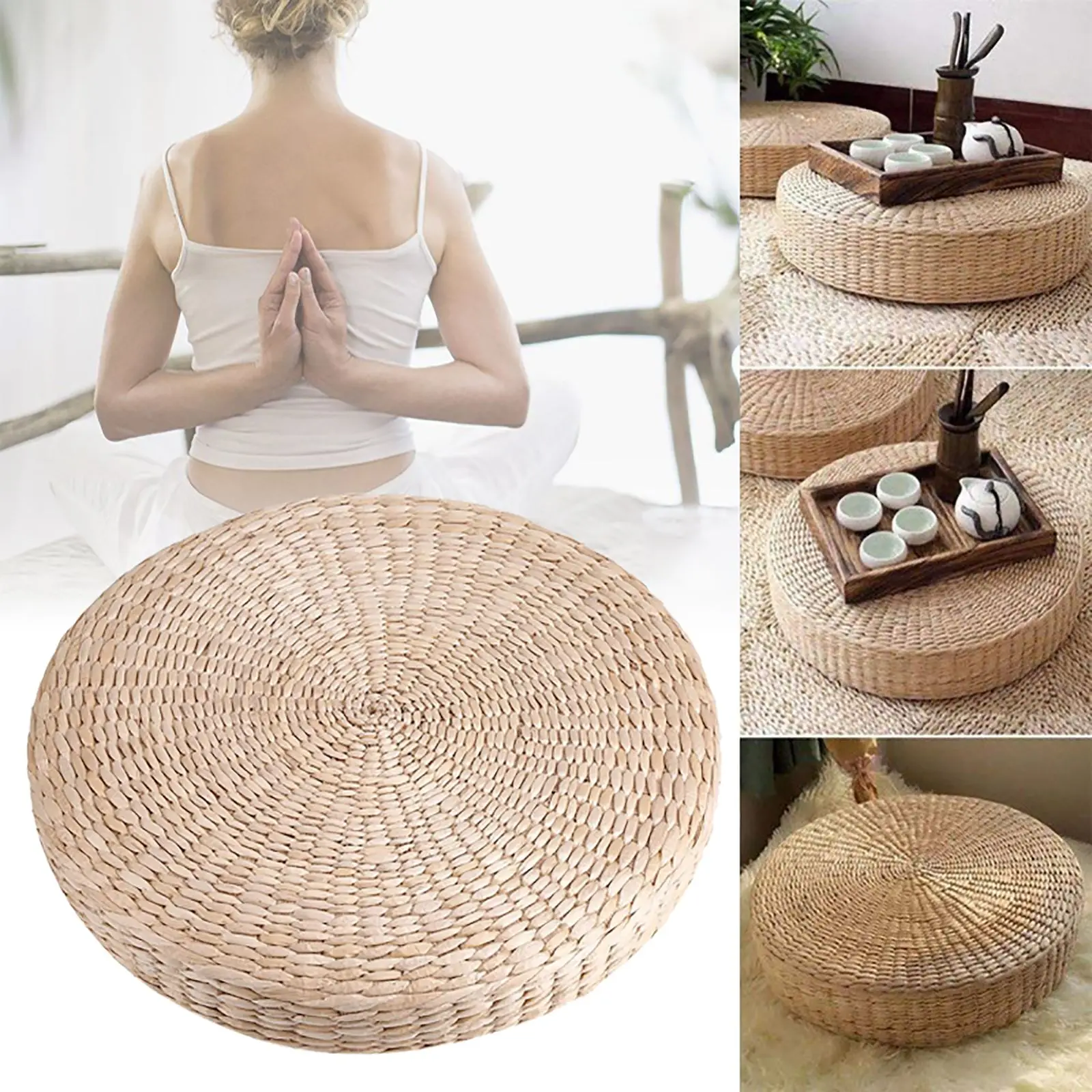 40cm Natural Straw Round Pouf Tatami Cushion Floor Cushions Meditation Yoga Round Mat Chair Cushion Home Decor Cushion
40cm Natural Straw Round Pouf Tatami Cushion Floor Cushions Meditation Yoga Round Mat Chair Cushion Home Decor Cushion