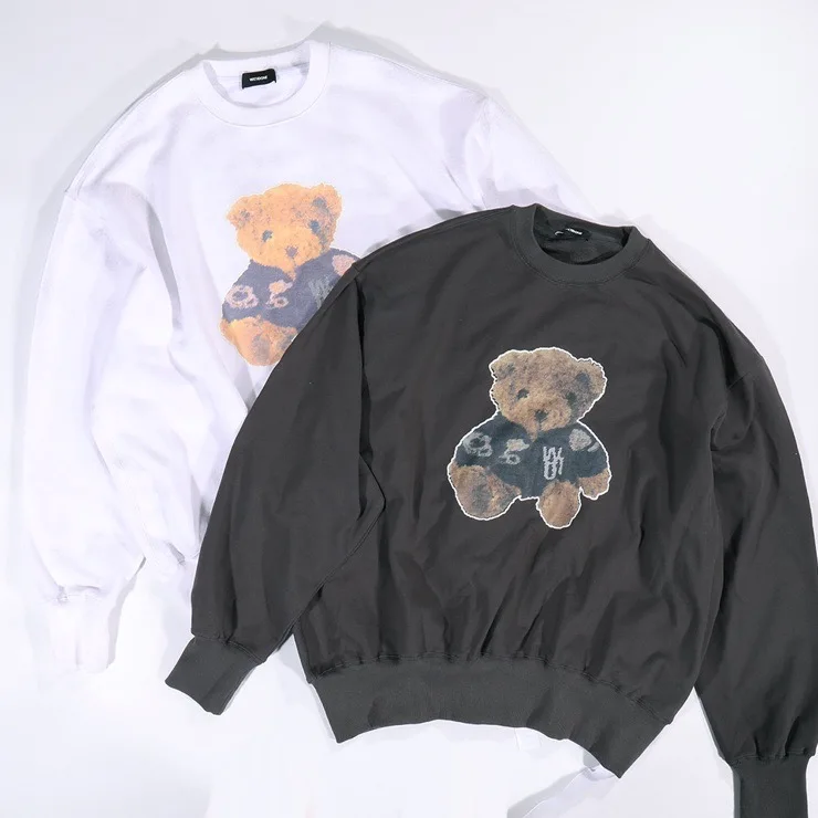 20ss Latest TOP Reflective Bear Printing We11done Sweatshirts Men Women Washing Distressing Process Crewneck welldone Hoodie
20ss Latest TOP Reflective Bear Printing We11done Sweatshirts Men Women Washing Distressing Process Crewneck welldone Hoodie