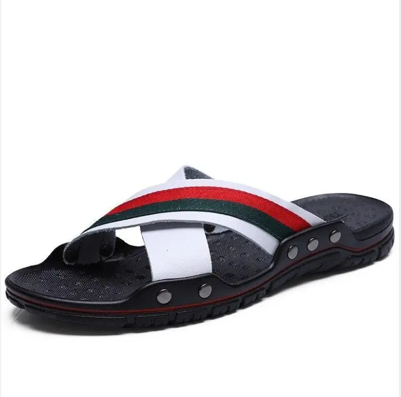 2021 Summer Men's PU Leather Sandal Slip Resistant Flip Flop Soft Soled Beach Shoes Fashion Wear Fashion Men Personality 3KC187
2021 Summer Men's PU Leather Sandal Slip Resistant Flip Flop Soft Soled Beach Shoes Fashion Wear Fashion Men Personality 3KC187