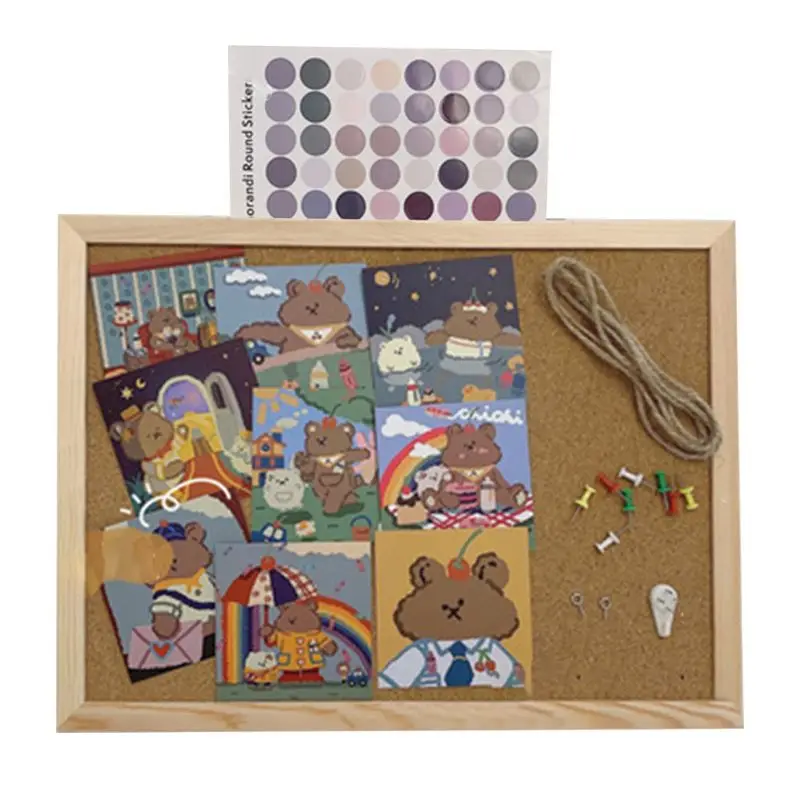 Cork Wood Wall Hanging Message Bulletin Board Frame Notice Note Memo Board for Home Office Shop School Photo Background
Cork Wood Wall Hanging Message Bulletin Board Frame Notice Note Memo Board for Home Office Shop School Photo Background