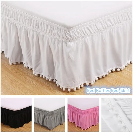 Solid Color Bed Skirt Elastic Bed Ruffles Home Hotel Bedroom Bed Side Decorations Protective Bedding Around Fade Resistant
Solid Color Bed Skirt Elastic Bed Ruffles Home Hotel Bedroom Bed Side Decorations Protective Bedding Around Fade Resistant