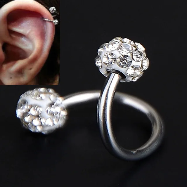 Body Piercing Jewelry Cartilage Earrings Stud Shambhala Human Piercing Rhinestone Ball Eyebrow Ring S shape Ear Piercing
Body Piercing Jewelry Cartilage Earrings Stud Shambhala Human Piercing Rhinestone Ball Eyebrow Ring S shape Ear Piercing