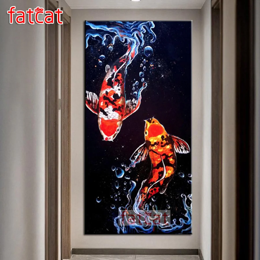 FATCAT Red carp Large Size 5D Diy Diamond Painting Full Diamond Embroidery Koi good luck fish Wall Decoration AE3164
FATCAT Red carp Large Size 5D Diy Diamond Painting Full Diamond Embroidery Koi good luck fish Wall Decoration AE3164