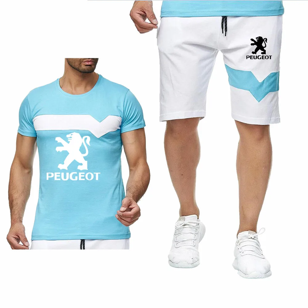 Unisex Mens Short Sets Peugeot Car Logo Summer Casual Male Cotton Round Neck Short-sleeved T-shirts + Shorts Sports Suit
Unisex Mens Short Sets Peugeot Car Logo Summer Casual Male Cotton Round Neck Short-sleeved T-shirts + Shorts Sports Suit