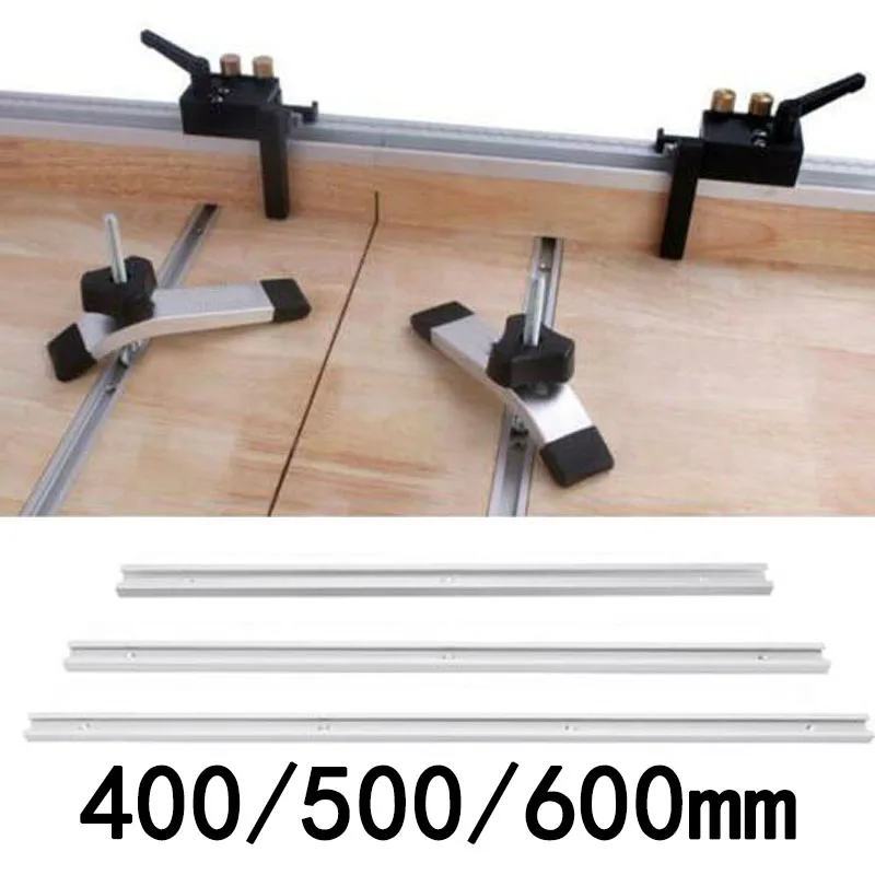 T-Track Slider T-Slot Woodworking 400/500/600mm Tools Workshop Hardware