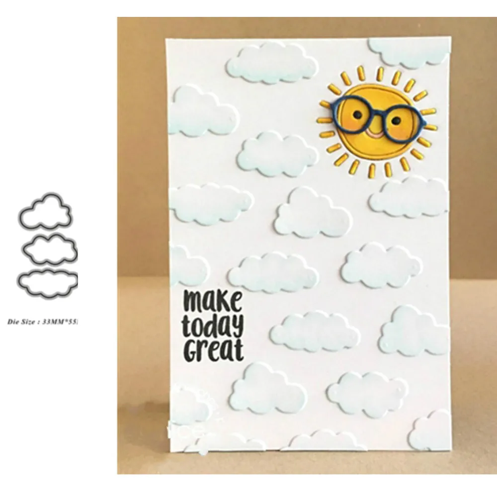 Three Clouds Metal Cutting Dies For Scrapbooking DIY Paper/Photo Cards New Design Cutdies Craft Cutter
Three Clouds Metal Cutting Dies For Scrapbooking DIY Paper/Photo Cards New Design Cutdies Craft Cutter