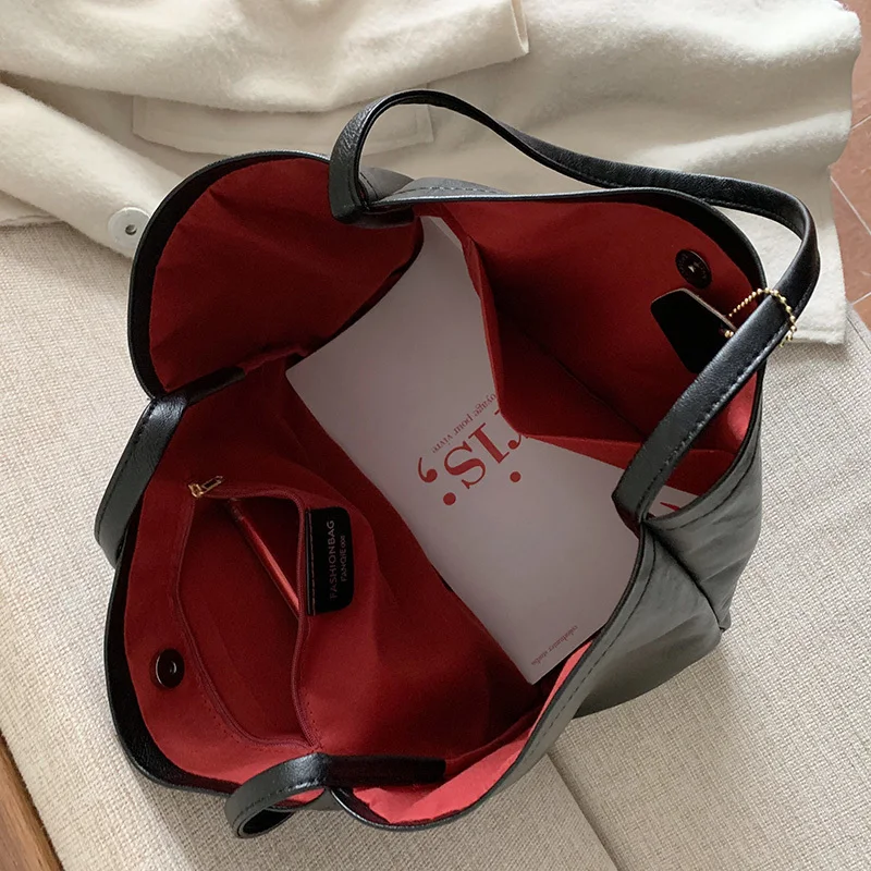 Large Capacity Women's Handbags High Quality Brand Design Shoulder Bag 2021 New Wallet Solid Color Ladies Bags Everyday Handbags
Large Capacity Women's Handbags High Quality Brand Design Shoulder Bag 2021 New Wallet Solid Color Ladies Bags Everyday Handbags