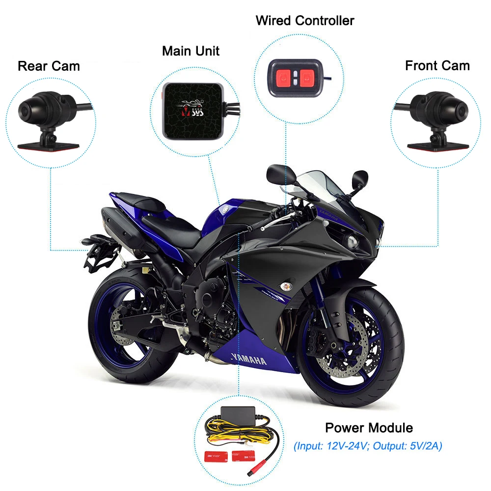 VSYSTO Motorcycle DVR Dual 1080p Full HD resolution front and rear view motorbike Dash cam Wifi Video Recorder night vision
VSYSTO Motorcycle DVR Dual 1080p Full HD resolution front and rear view motorbike Dash cam Wifi Video Recorder night vision