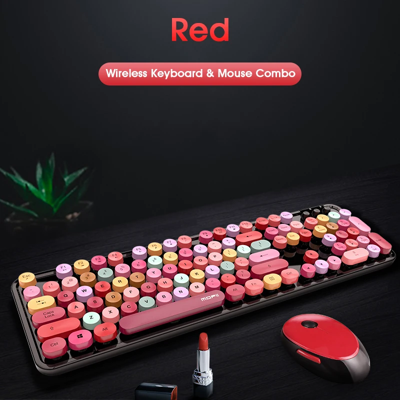 Wireless Keyboard and Mouse Combo Steampunk 104 Keys Vintage Keyboard and 5 Keys Mouse PC, Laptops
Wireless Keyboard and Mouse Combo Steampunk 104 Keys Vintage Keyboard and 5 Keys Mouse PC, Laptops