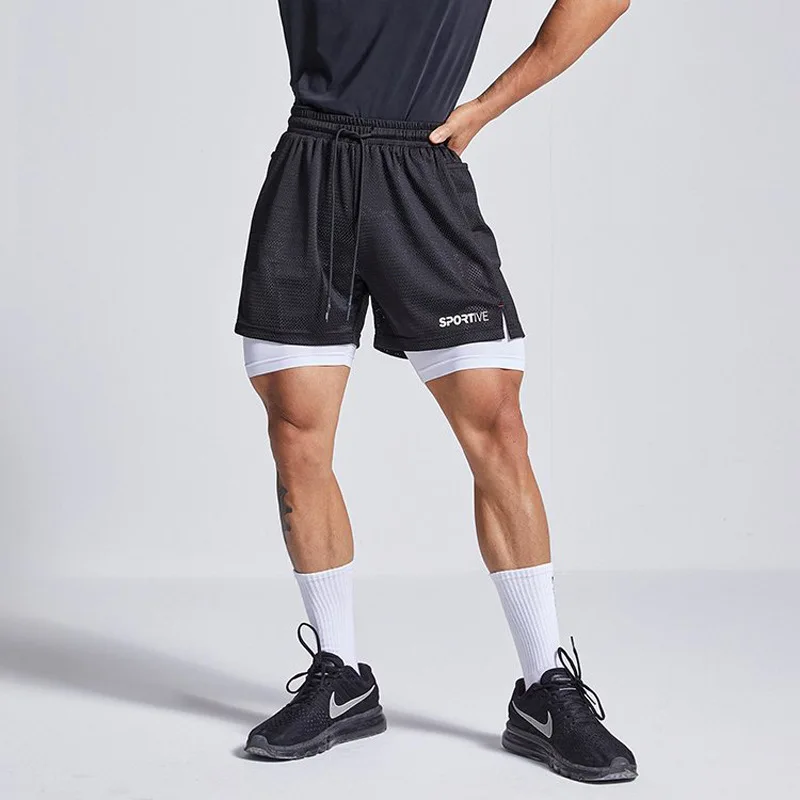 Summer casual shorts men's mesh double-layer sports shorts plus size shorts breathable quick-drying shorts streetwear
Summer casual shorts men's mesh double-layer sports shorts plus size shorts breathable quick-drying shorts streetwear