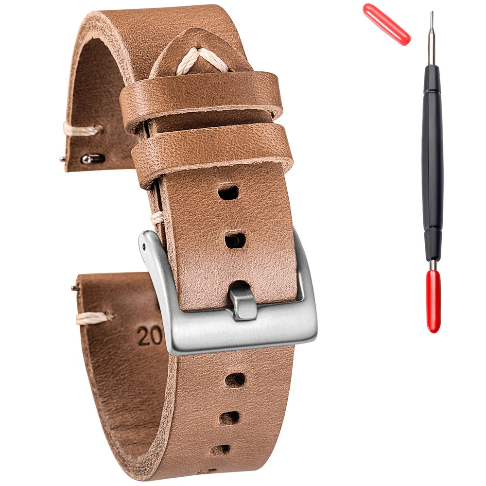 Hemsut Leather Watch Bands, Watch Bands for Men Women, Horween Chromexcel Leather Quick Release Handmade Watch Strap Soft Vintag
Hemsut Leather Watch Bands, Watch Bands for Men Women, Horween Chromexcel Leather Quick Release Handmade Watch Strap Soft Vintag